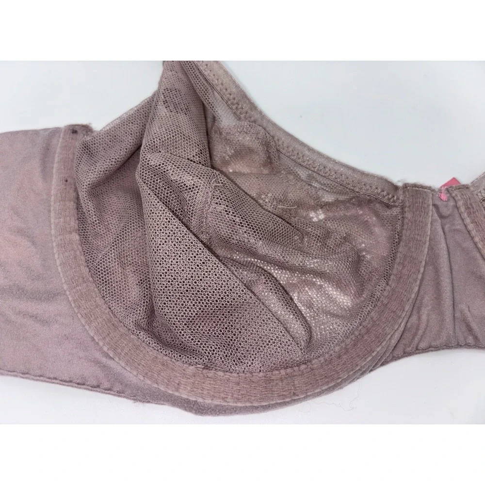 VICTORIA'S SECRET Unlined Demi Bra Pink Body by Lace Leopard Underwire Sexy 34DD